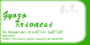 gyozo krivacsi business card